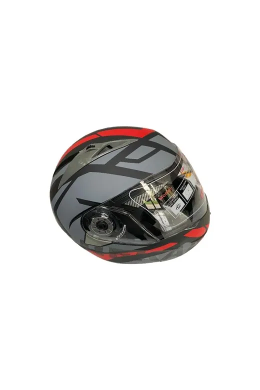 JK20 JK20GRYA1REDN1XL Çene Açılır Güneş Vizörlü Motosiklet Kaskı Kırmızı Xl Beden Baş Çevresi: 61-62Cm