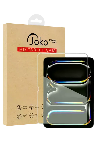 Joko Apple iPad 10.2 (7.nesil) 2in1 HD Tablet Cam Ekran Koruyucu - Şeffaf