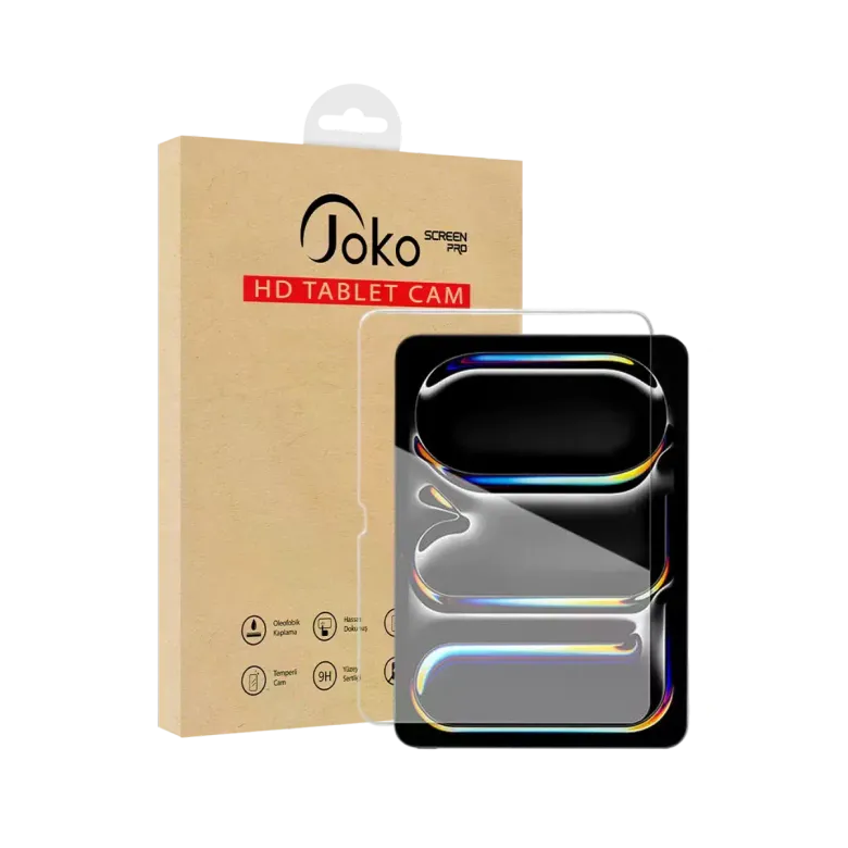 Joko Apple iPad 10.2 (7.nesil) 2in1 HD Tablet Cam Ekran Koruyucu - Şeffaf