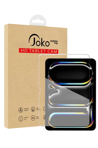 Joko Apple iPad Pro 12.9 (2022) HD Tablet Cam Ekran Koruyucu - Şeffaf