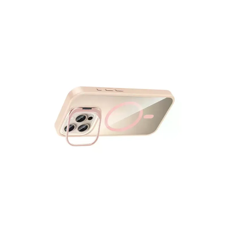 Joko Apple İphone 16 Pro Max Rem Lensli Magsafe Standlı Kapak - Pembe