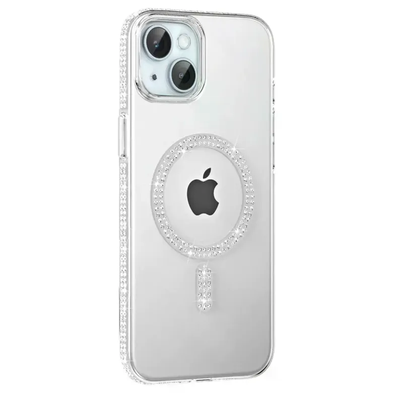 Joko iPhone 14 Move Taşlı Magsafe Kapak - Natural Grey