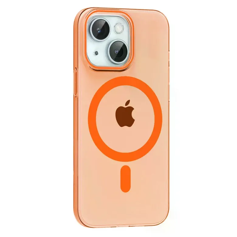 Joko iPhone 14 PC Blank Magsafe Kapak - Turuncu