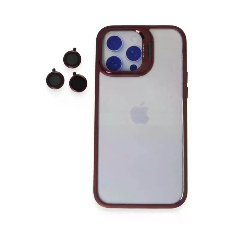 Joko iPhone 14 Pro Kılıf Roblox Lens Standlı Kapak - Bordo