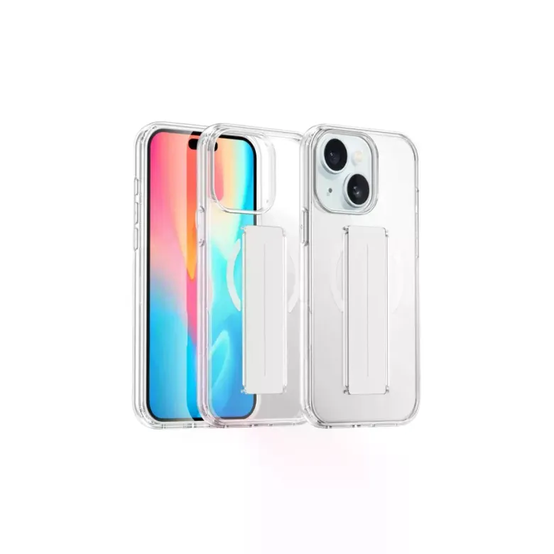 Joko iPhone 15 Kılıf Alfa Magsafe Standlı Kapak - Şeffaf