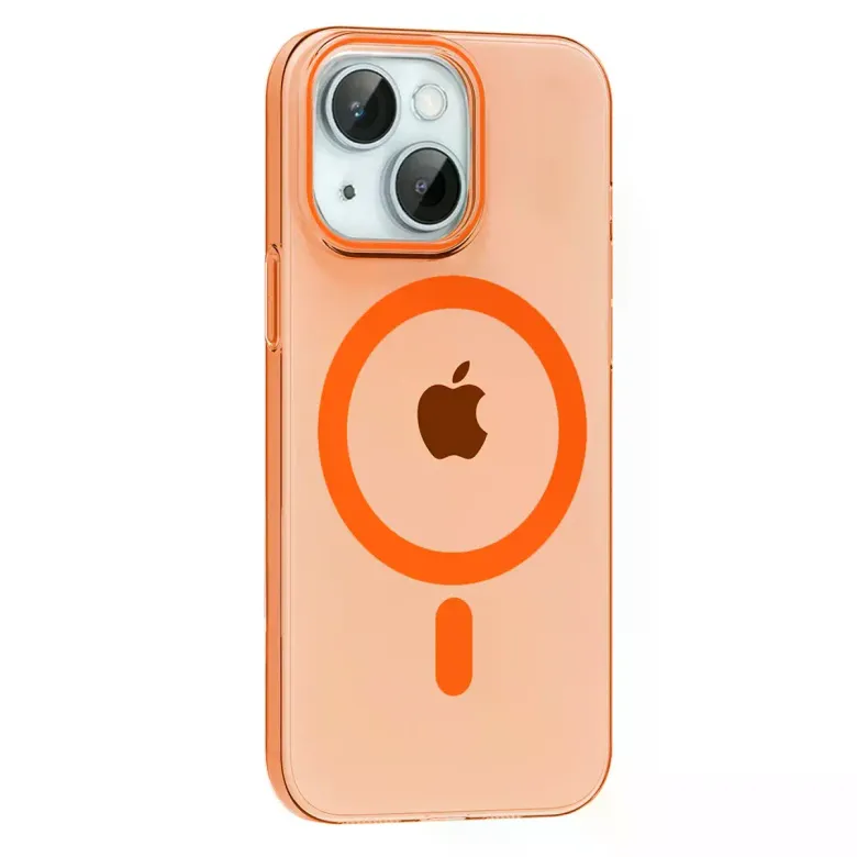 Joko iPhone 15 PC Blank Magsafe Kapak - Turuncu
