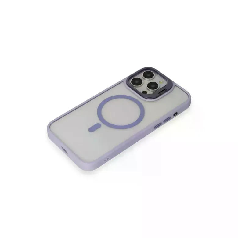 Joko iPhone 15 Pro Kılıf Roblox Lens Magsafe Standlı Kapak - Lila