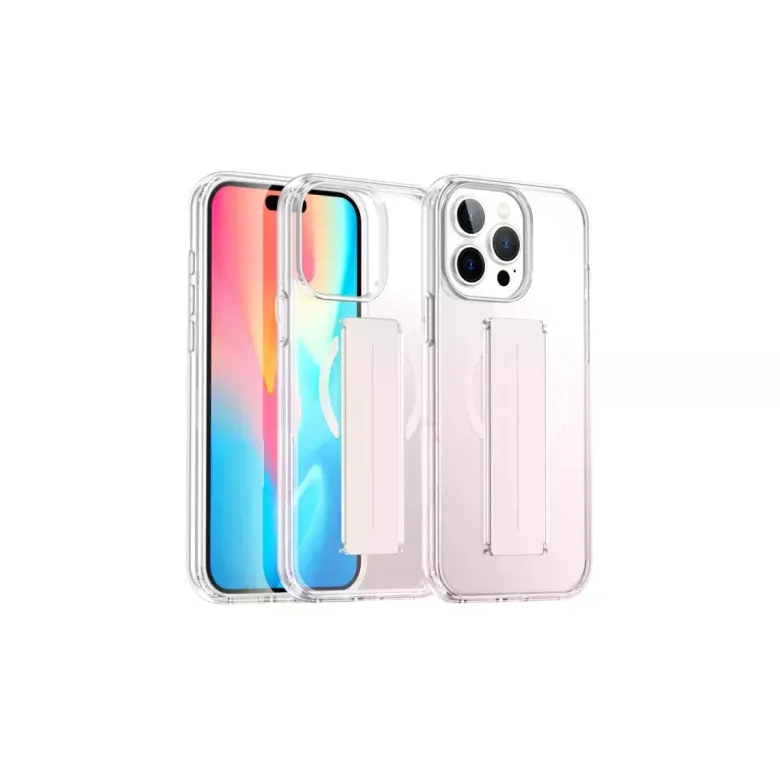 Joko iPhone 15 Pro Max Kılıf Alfa Magsafe Standlı Kapak - Şeffaf