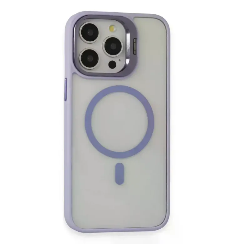 Joko iPhone 15 Pro Max Kılıf Roblox Lens Magsafe Standlı Kapak - Lila