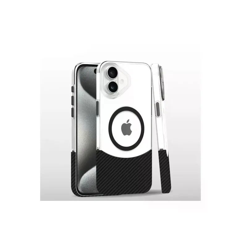 Joko iPhone 16 Carbon Puzzle Magsafe Kapak - Siyah-2