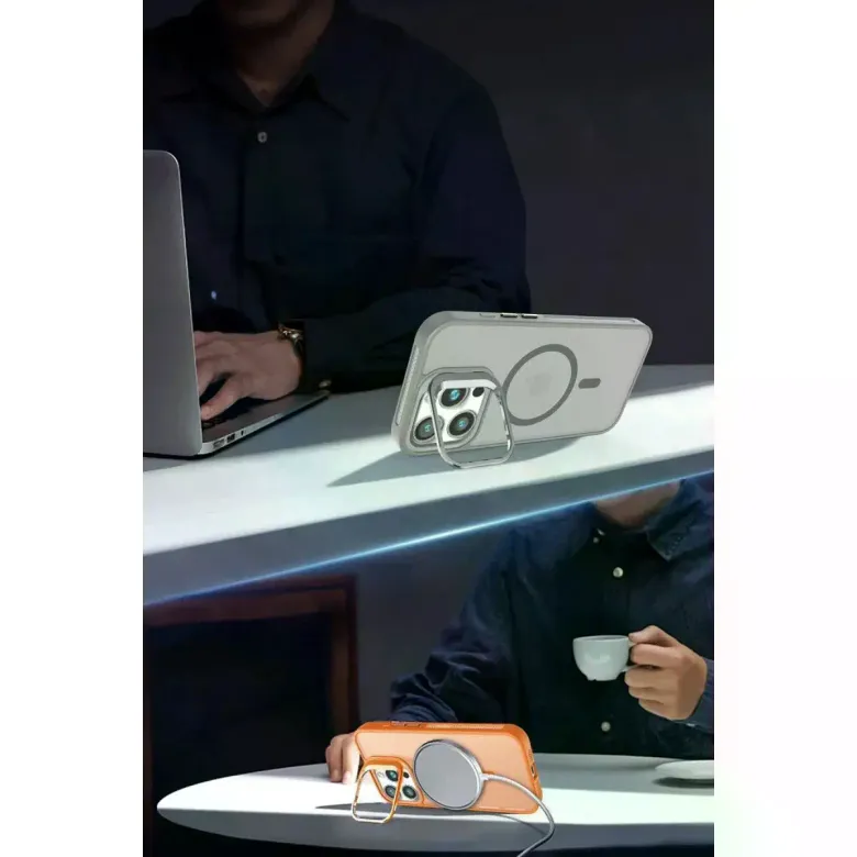 Joko iPhone 16 Plus Flet Lens Magsafe Kapak - Turuncu