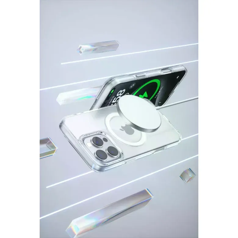 Joko iPhone 16 Pro Max Gleam PC Sert Magsafe Kılıf - Şeffaf