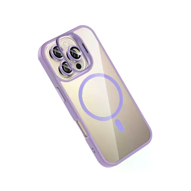 Joko iPhone 16 Pro Max Remim Lensli Magsafe Standlı Kapak - Lila