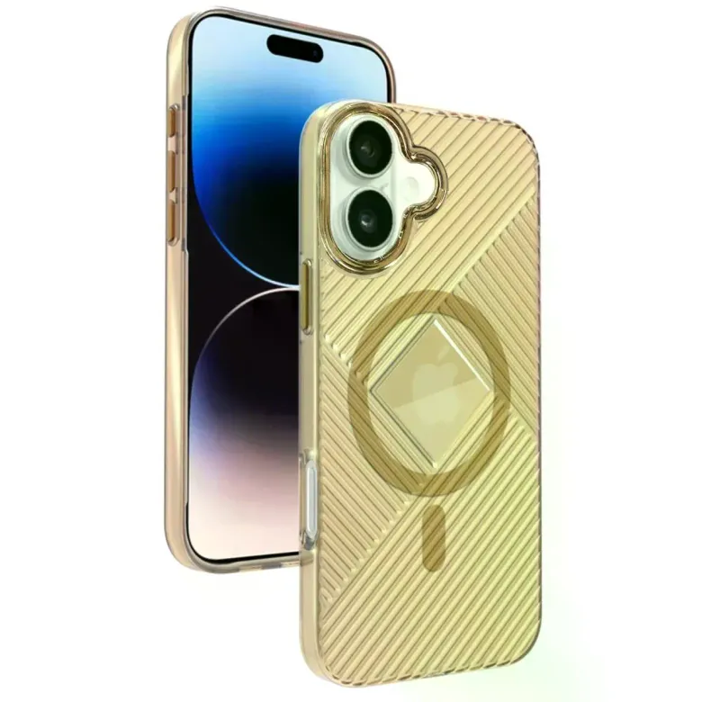 Joko iPhone 16 Stella PC Sert Magsafe Kılıf - Gold