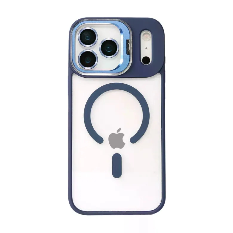 Joko iPhone 17 Pro Max Remim Lensli Magsafe Standlı Kapak - Lacivert