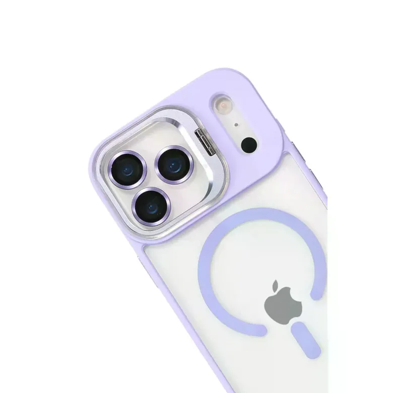 Joko iPhone 17 Pro Max Remim Lensli Magsafe Standlı Kapak - Lila