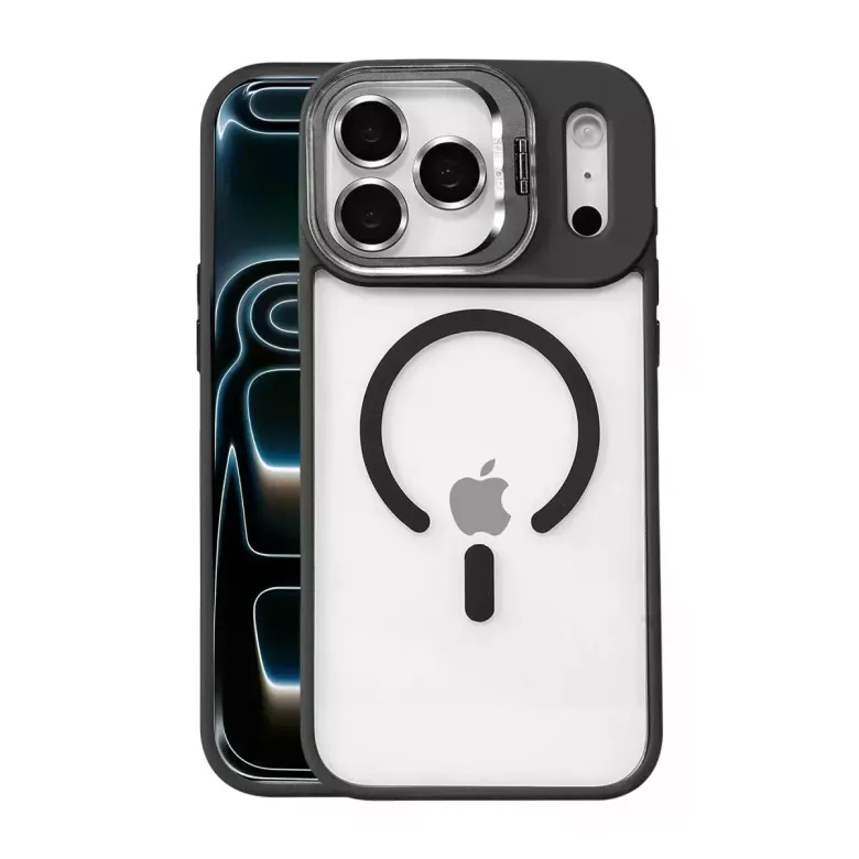 Joko iPhone 17 Pro Remim Lensli Magsafe Standlı Kapak - Siyah