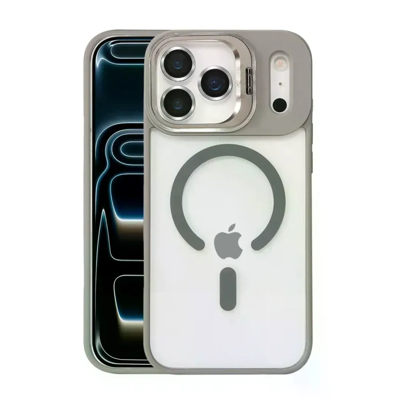 Joko iPhone 17 Pro Remim Lensli Magsafe Standlı Kapak - Titan Gri