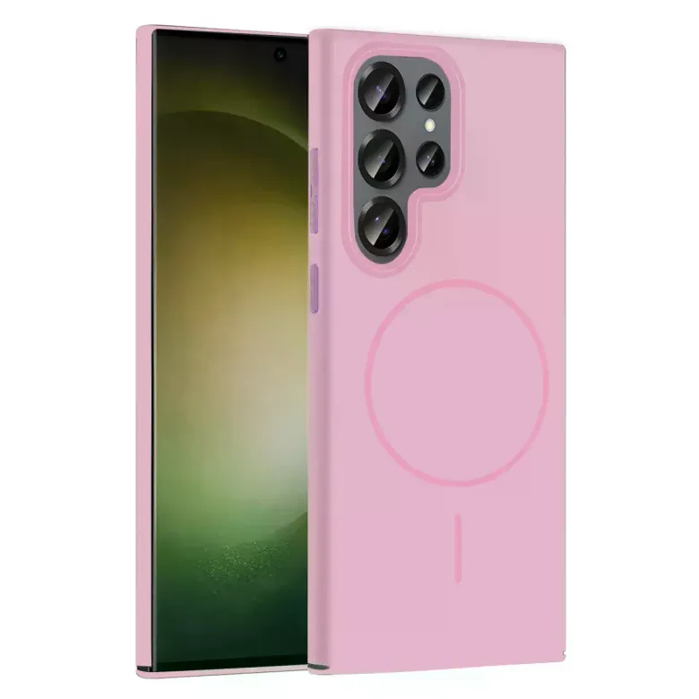 Joko Samsung Galaxy S23 Ultra Broş Magsafe Kapak - Pembe