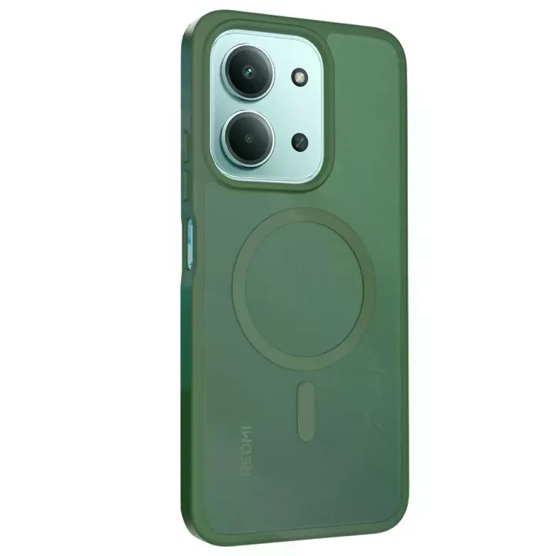 Joko Xiaomi Redmi 15C 4G Jota Magsafe Kapak - Koyu Yeşil