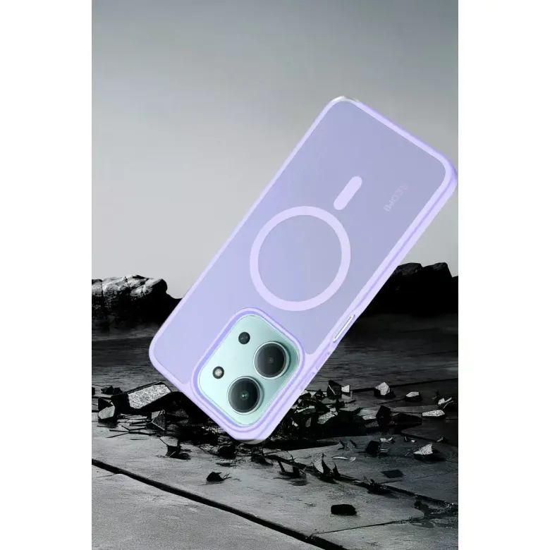 Joko Xiaomi Redmi 15C 4G Jota Magsafe Kapak - Lila
