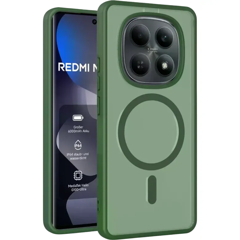 Joko Xiaomi Redmi Note 15 Pro 4G Jota Magsafe Kapak - Koyu Yeşil