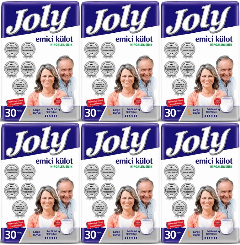 Joly Emici Külot Yetişkin Bezi L - Büyük - Large 180 Adet