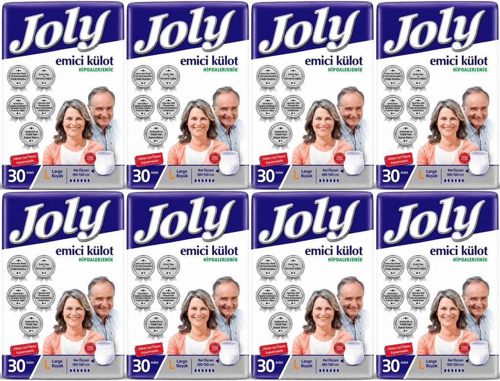 Joly Emici Külot Yetişkin Bezi L - Büyük - Large 240 Adet