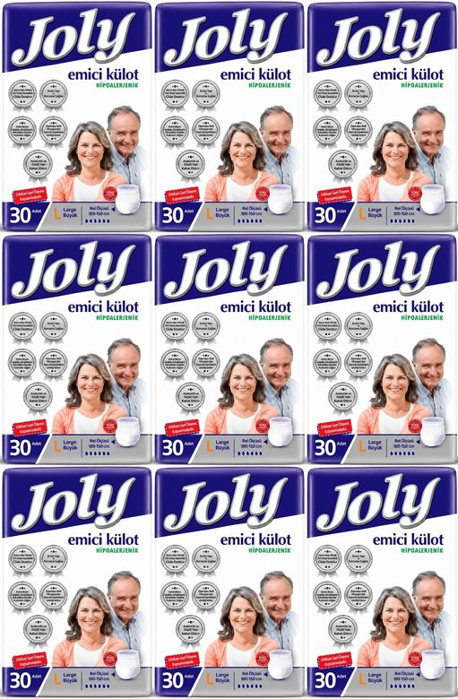 Joly Emici Külot Yetişkin Bezi L - Büyük - Large 270 Adet