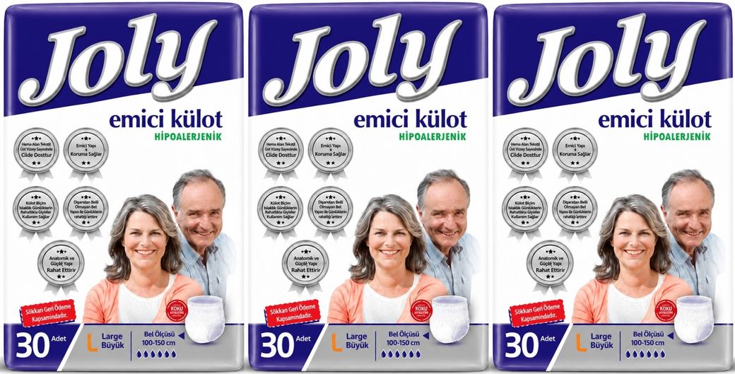 Joly Emici Külot Yetişkin Bezi L - Büyük - Large 90 Adet