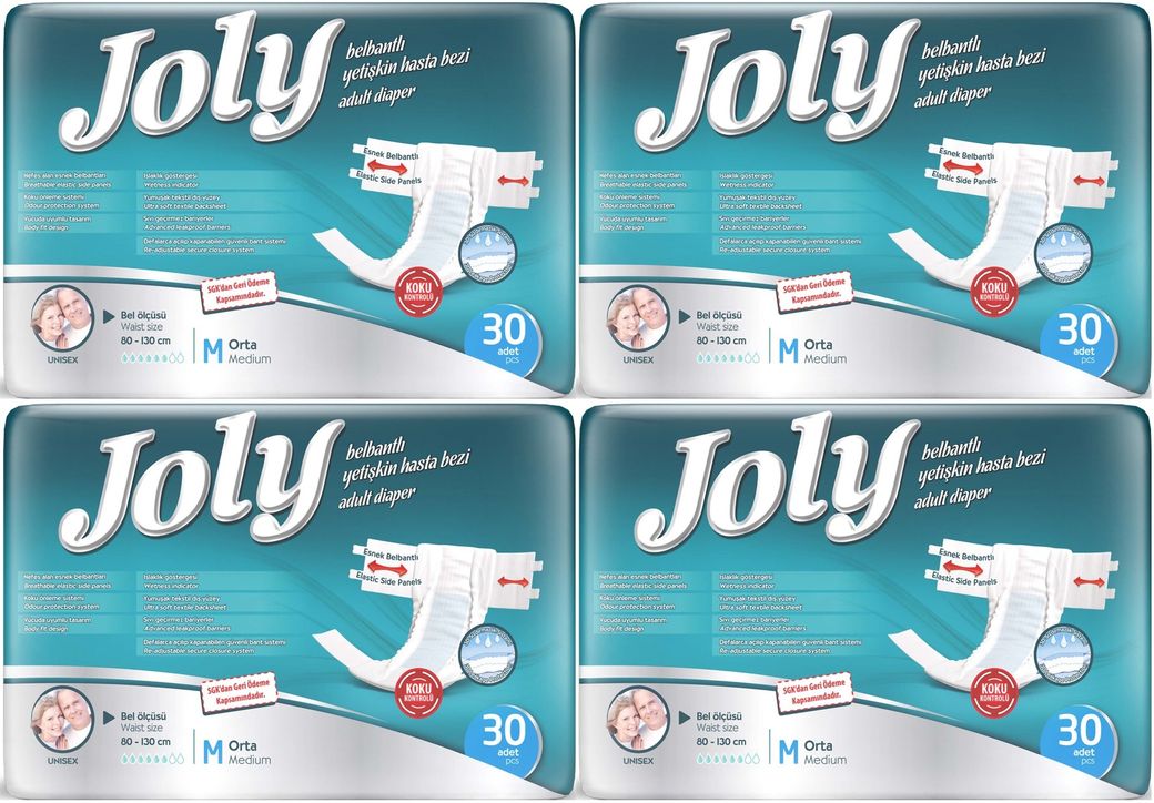 Joly Yetişkin Bezi Bel Bantlı M - Orta - Medium 120 Adet