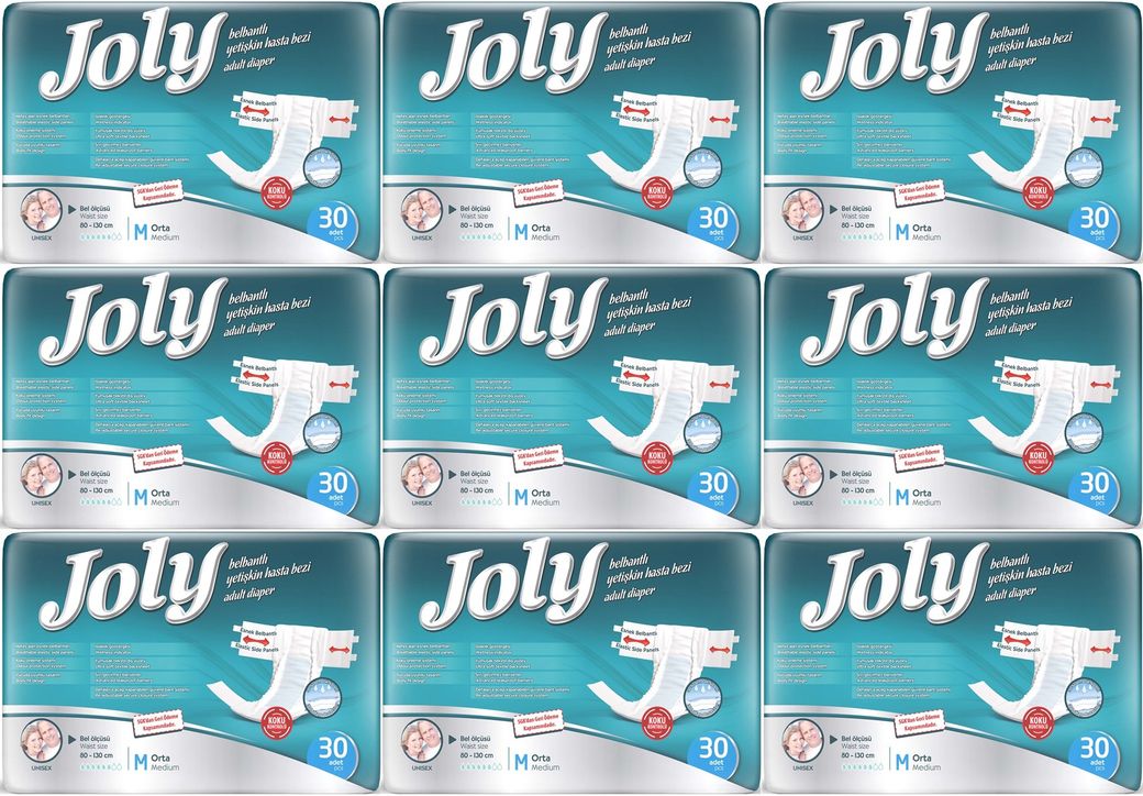 Joly Yetişkin Bezi Bel Bantlı M - Orta - Medium 270 Adet