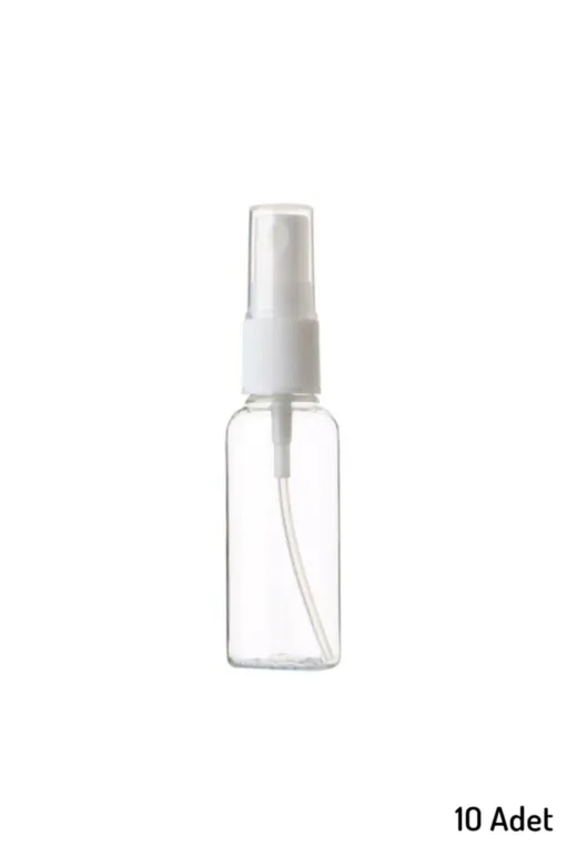 JULIANO TYB3TH0J2HZX7XUG64 10 Adet Boş Şişe Spreyli Kolonya Şişesi Doldurulabilir Cep Plastik Parfüm Şişesi 30 Ml