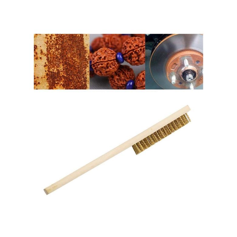 just cheap store 115157679 Metal Telli Fırça Ahşap Saplı Pas Kir Sökme Temizleme Fırçası 4741