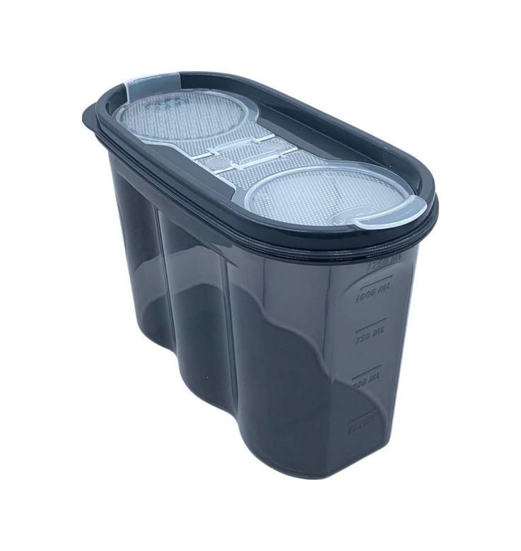 just cheap store 115157868 2 Kapaklı Ölçekli Erzak Saklama Kabı - 1,2 Litre - Sa930 4741 Beyaz