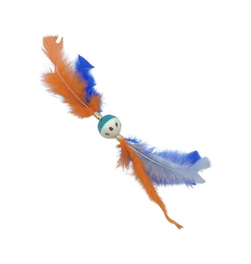 just cheap store 115158216 Tüylü Püsküllü Kedi Oyuncağı Dikkat Çekici Renkli Sevimli Evcil Hayvan Oyuncağı 4741 Açık Mavi