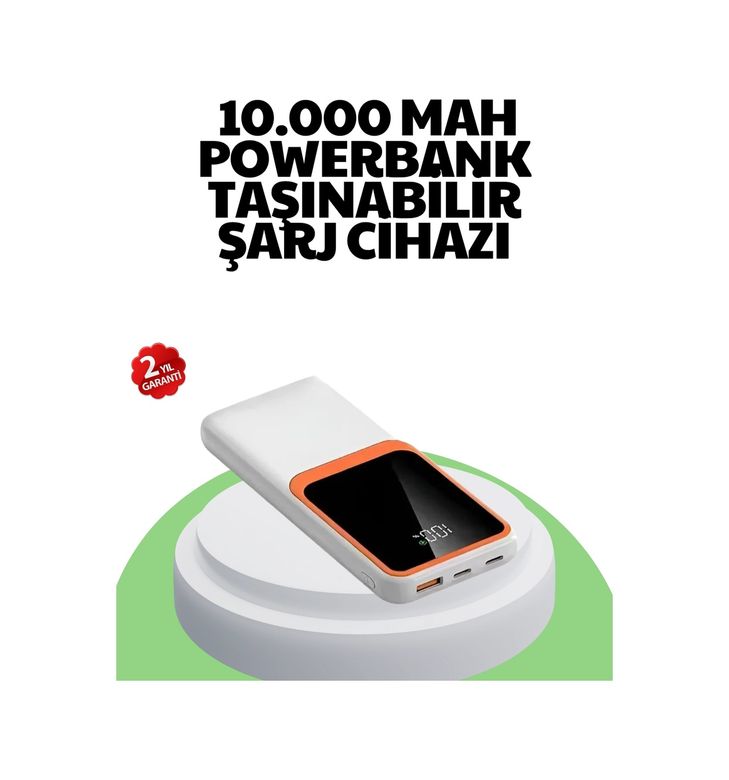 just cheap store 25DYMUCZZZ10.000MAH-2 10000 Mah Hızlı Şarj Destekli Powerbank Hafif, Kompakt Ve Güvenli Antrasit Melanj