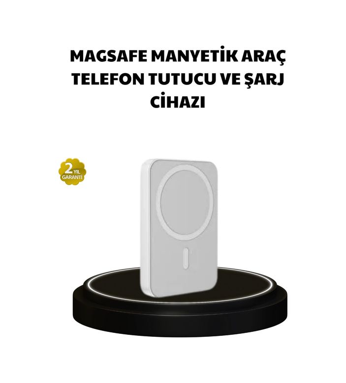 just cheap store 25DYMUCZZZ15WARACC Manyetik Kablosuz Powerbank Apple Iphone 12/13/14/15 Uyumlu, Hızlı Şarjlı, Ultra Hafif Antrasit Melanj
