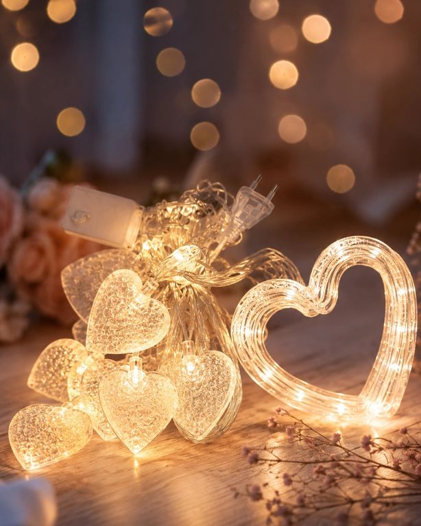 just cheap store 25DYMUCZZZKALPŞEKLİNDELED-4 Led Kalp Neon Lamba Dekoratif Romantik Gece Ve Ortam Işığı Açık Mavi