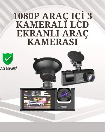 just cheap store 25DYMUCZZZTA01ARAÇKAMERA-3 Ta-01 1080P Ön 720P Arka Ve İç Kamera Sistemli Dvr 1