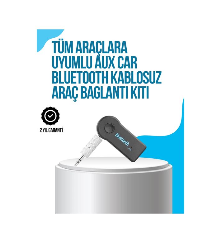 just cheap store 25DYMXUCZAUXKİT Araç İçi Bluetooth Aux Müzik Ve Telefon Görüşmesi Adaptörü 1
