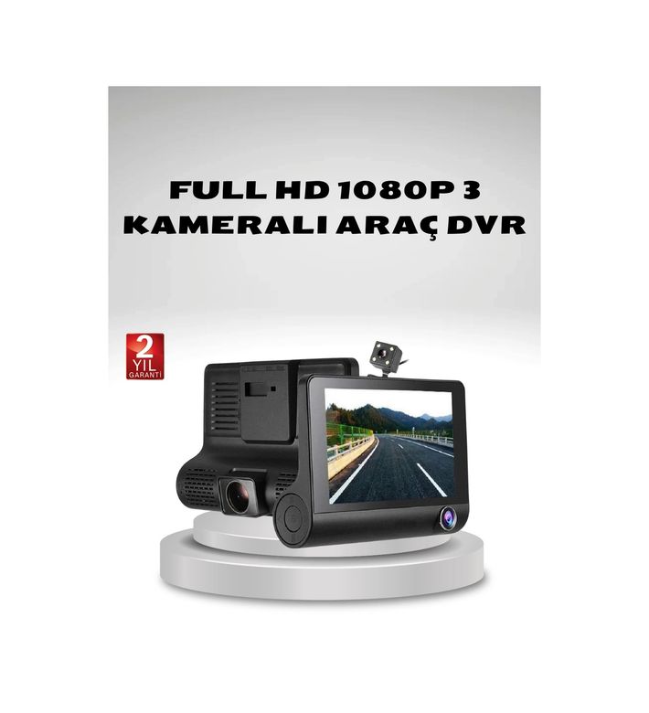 just cheap store 25DYMXUCZZZ504ARAÇKAMERA Araç Kamerası 3 Lü Full Hd Dvr 1080P Gece Görüşlü Ve G-Sensörlü 1