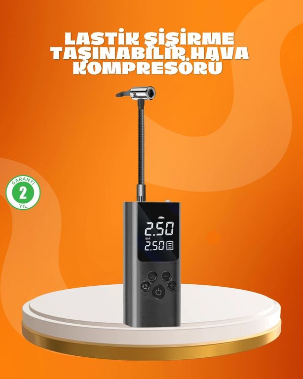 just cheap store 25DYMXUCZZZAİRPUMPA6-4 Çoklu Valf Adaptörlü Dijital Hava Pompası 1 Adet