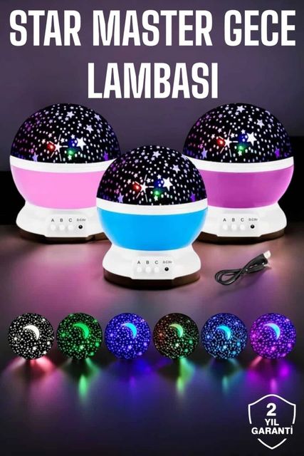 just cheap store 25DYMXXUCZSTARMASTERR-1 Mavi Ve Mor Işıklı Projeksiyon Lambası -15M