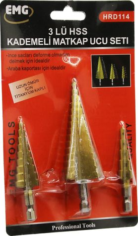 just cheap store 47414112180 3 Parça Hss Kademeli Matkap Ucu Set