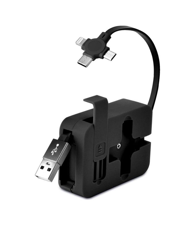 just cheap store 474189AK81YT0081 Cep Tipi Telefon Tutuculu Makaralı Uzayıp Kısalabilen 3&amp Apos Ü 1 Arada Usb Şarj Kablosu