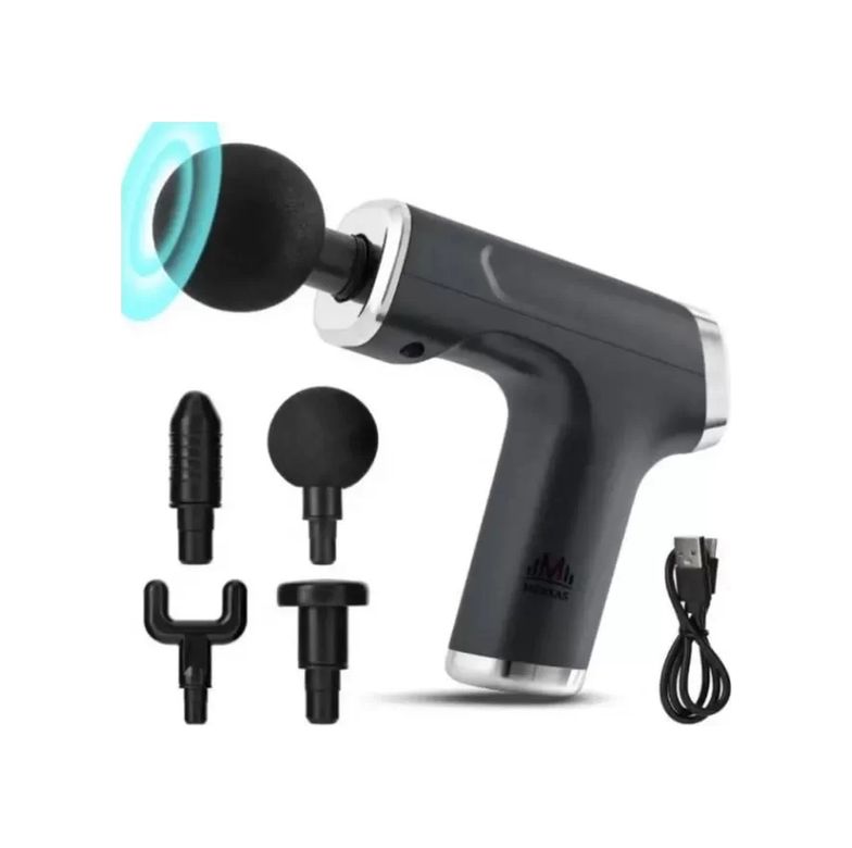 just cheap store 474189GTA6789 Mini Profesyonel Şarjlı Masaj Aleti 4 Başlıklı Kh - 800 4741 Açık Mavi