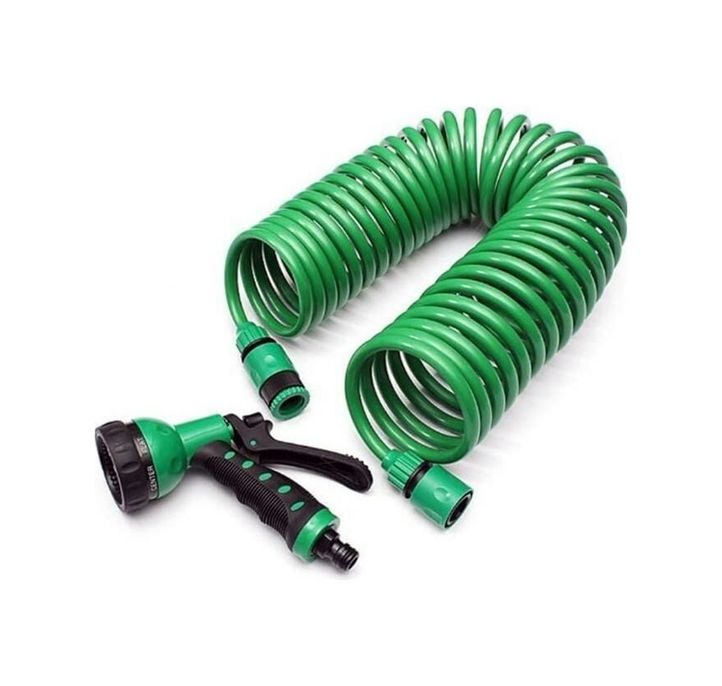 just cheap store 4741AC15METRE 15 Metre Spiral Hortum + 4 Fonksiyonlu Özel Sulama Tabancası 4741
