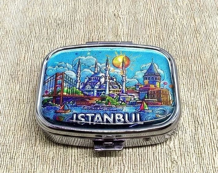 just cheap store 55MT3-KH-ALK4367 İstanbul Temalı İlaç Kutusu Alk4367 Altın