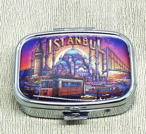 just cheap store 55MT3-KH-ALK4369 İstanbul Temalı İlaç Kutusu Alk4369 Altın